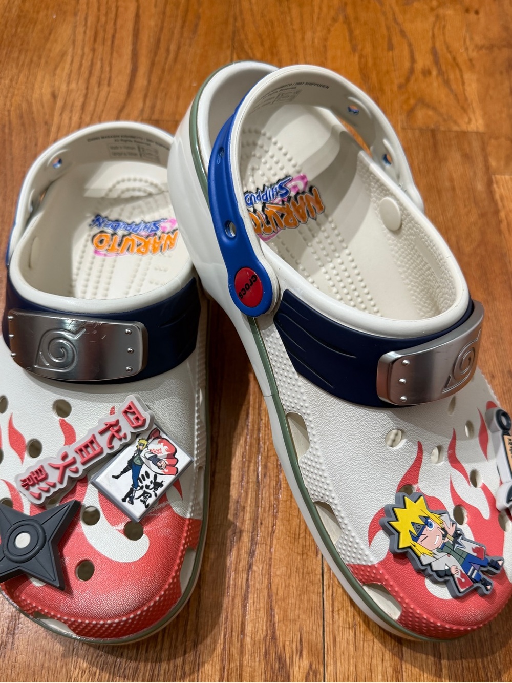 Crocs Naruto Shippuden Minato Classic Clog Shoes M7 W9 Jibbitz Anime
